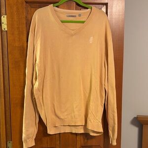 Ashworth Men's Yellow V-Neck Sweater Scranton Country Club Logo Size XL